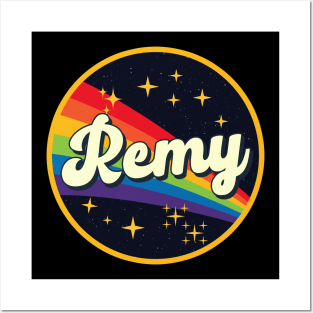 Remy // Rainbow In Space Vintage Style Posters and Art